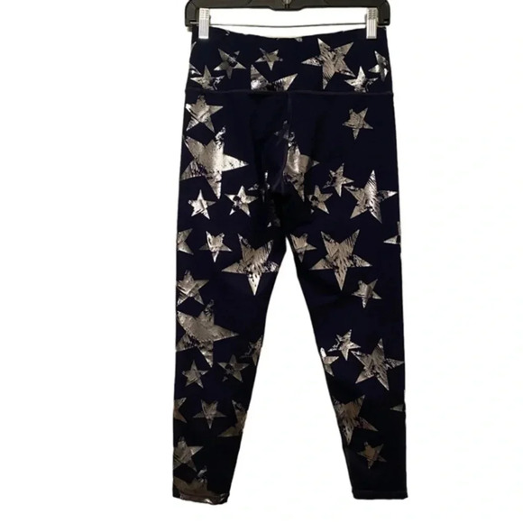 Aerie Blue Silver Star Pattern Leggings - Picture 1 of 5